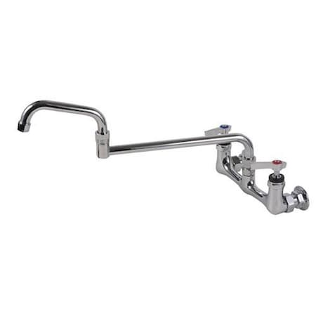 Encore Plumbing 8 in Wall Mount Faucet w/ Double Jointed Spout KL54-8018-SE1